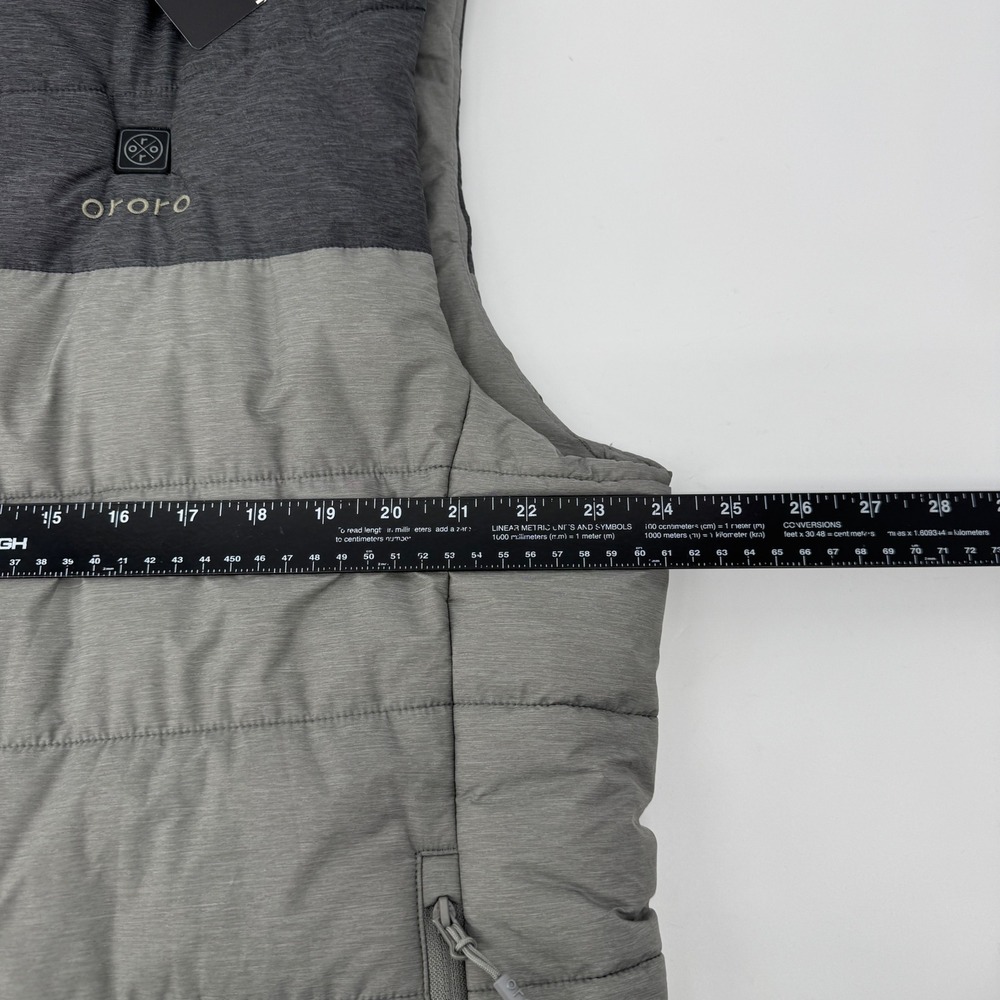 NEW Ororo Men XL Classic Heated Puffer Vest Insulated Flecking Gray NO BATTERY - Picture 9 of 10